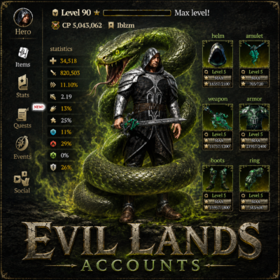 Deluxe Account β Max Lvl Trio Β· 41M CP