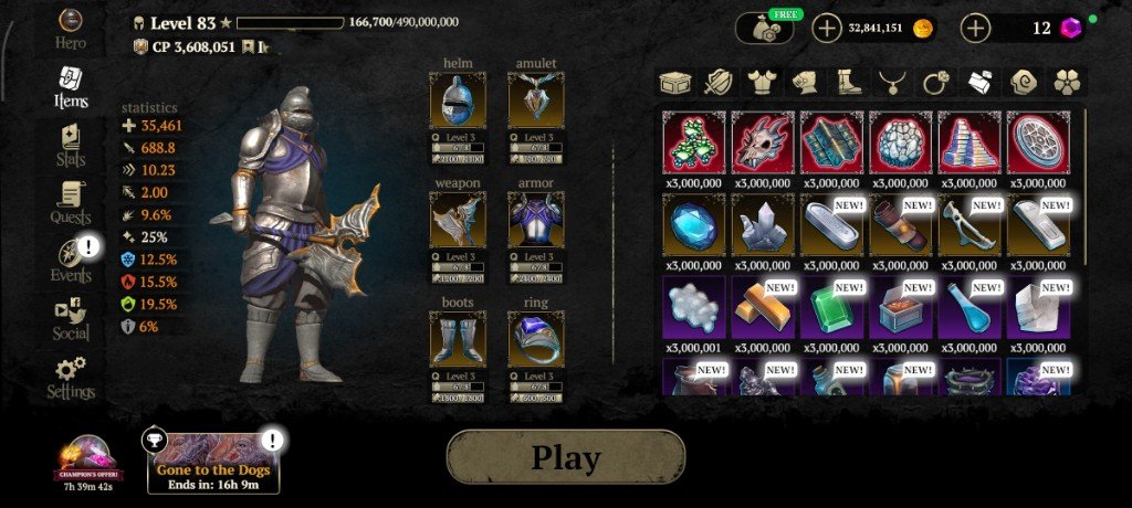 Warrior Account Lvl 83 — 3.6M CP - Image 3