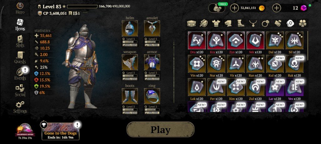 Warrior Account Lvl 83 — 3.6M CP - Image 4